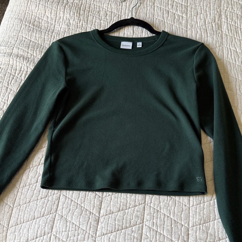 Sunday Best Forest Green Long Sleeve Top